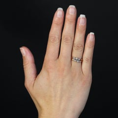 19th Century Diamonds 18 Karat Rose Gold You and Me Ring