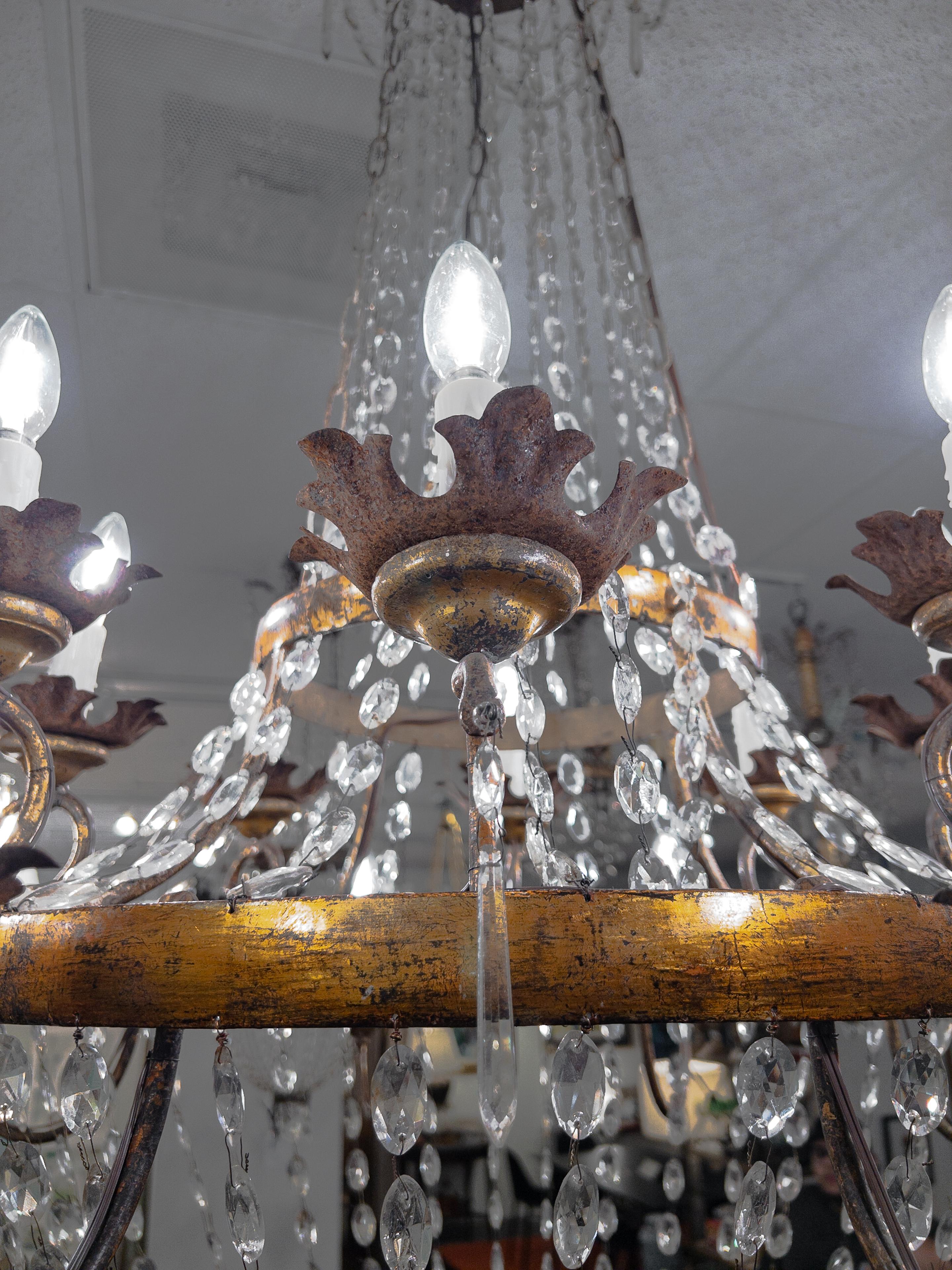 19th Century Directoire Style Crystal Chandelier For Sale 5