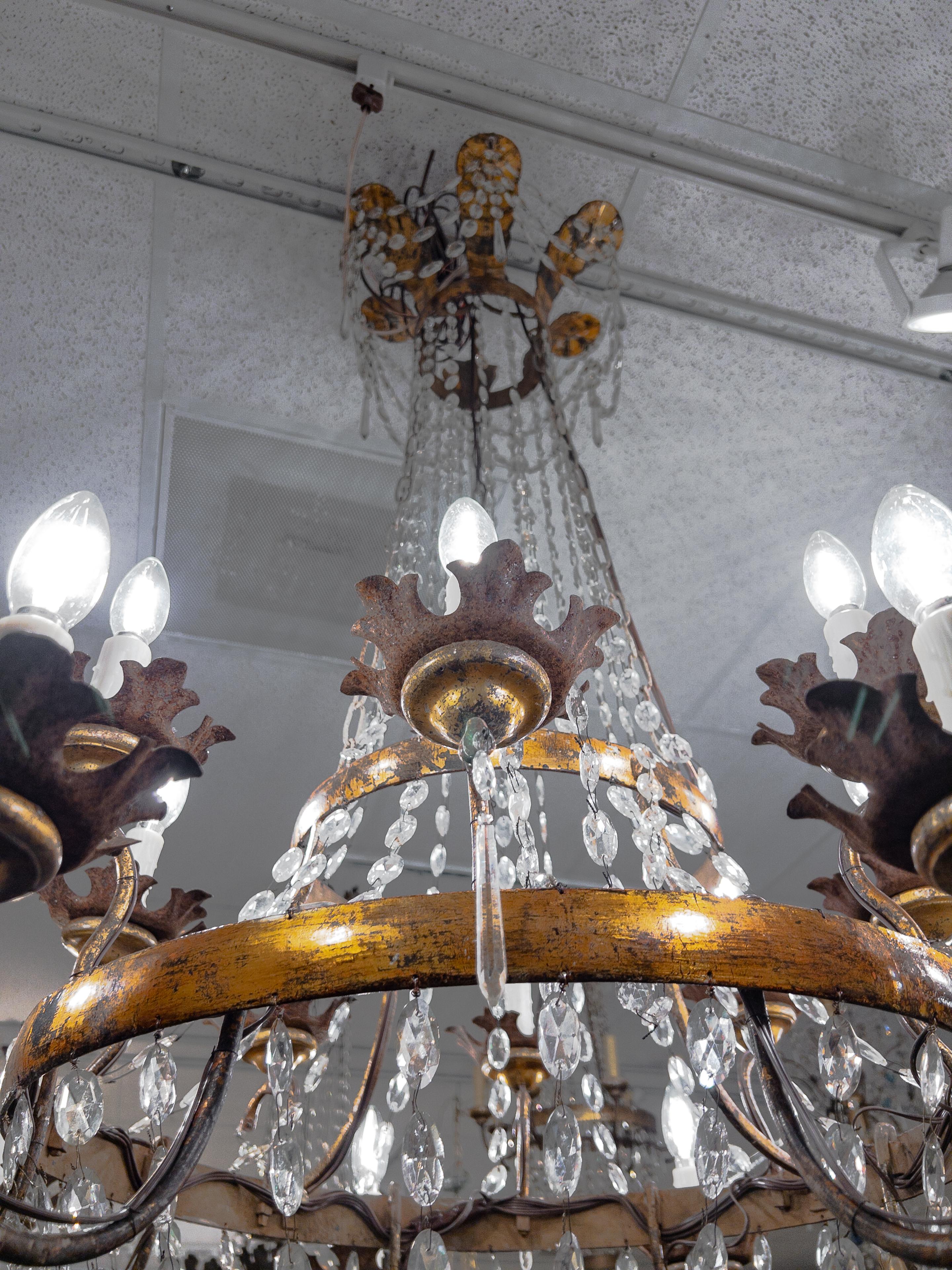 19th Century Directoire Style Crystal Chandelier For Sale 2