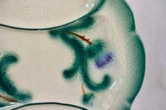 Piatto a forma di carciofo diviso Faïence francese del XIX secolo