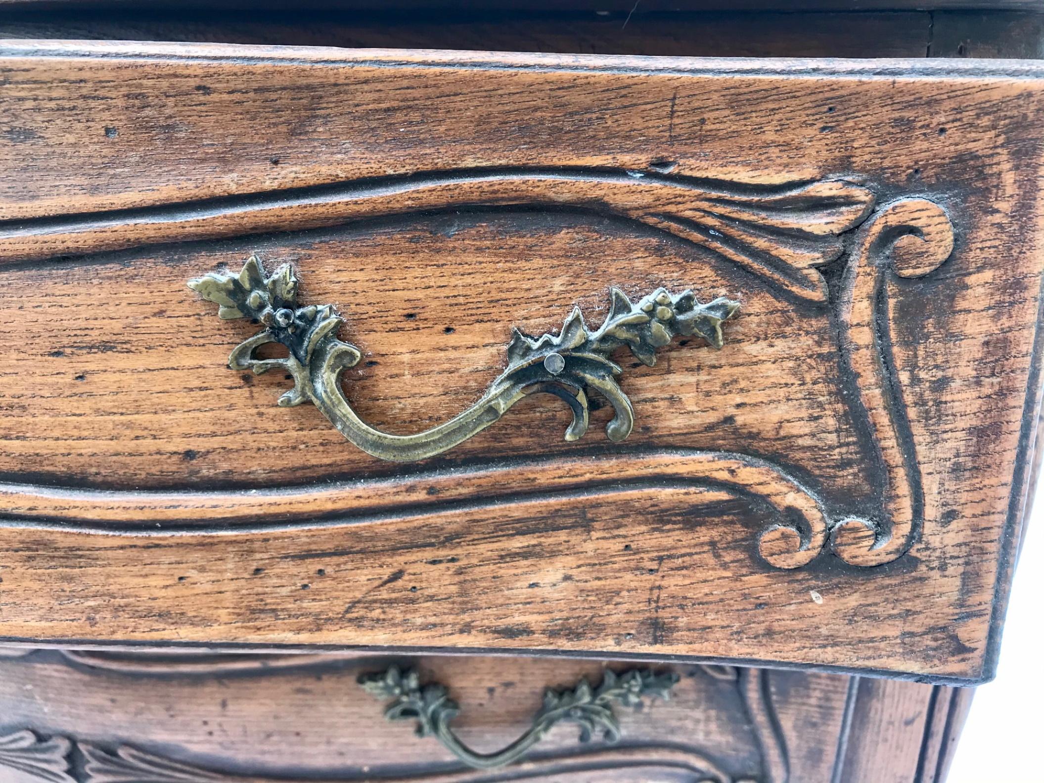 19th Century Diminutive French Provincial Child’s Chest of Drawers For Sale 6