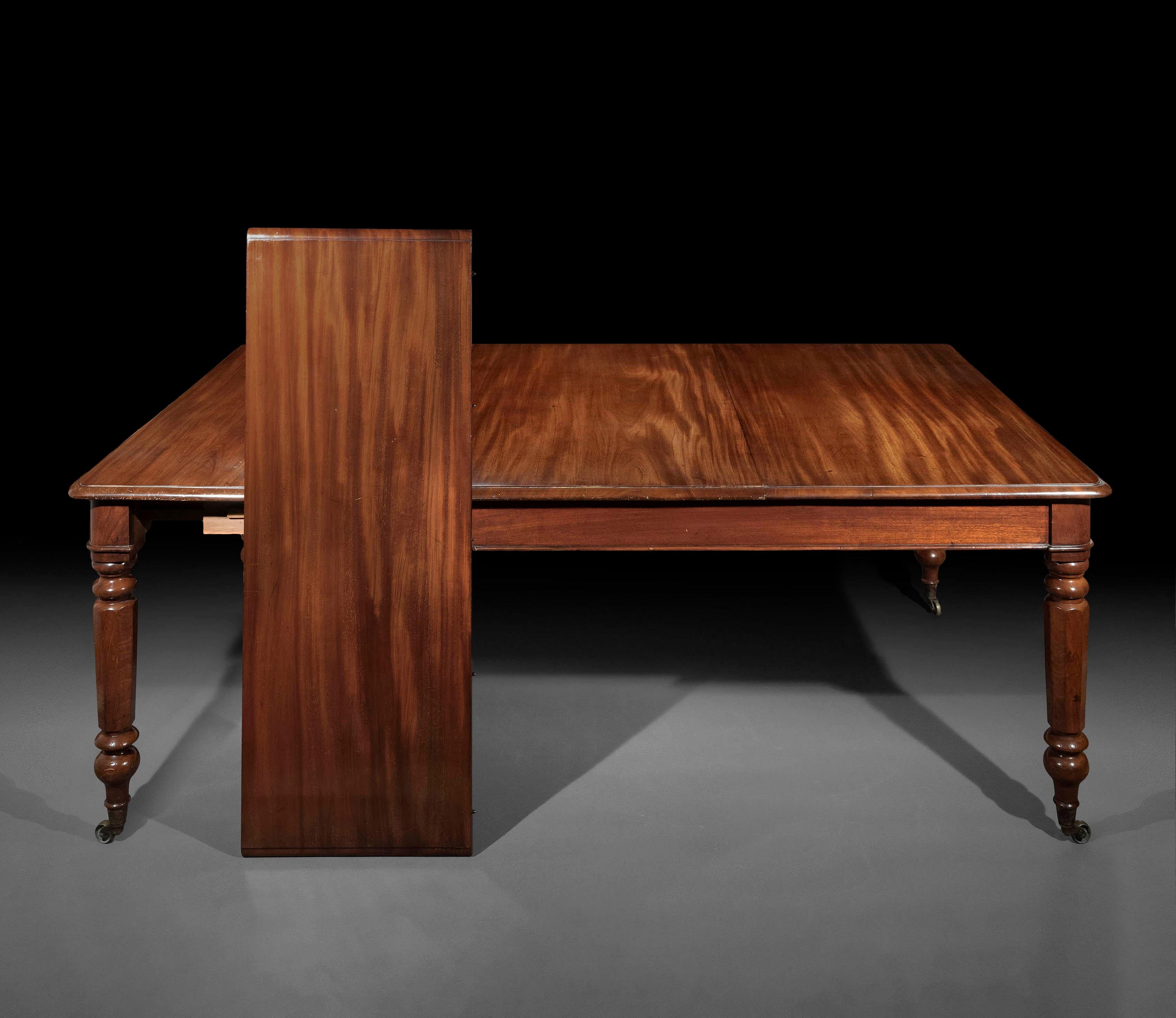 British 19th Century Dining Table Extends to Sit 10 People For Sale