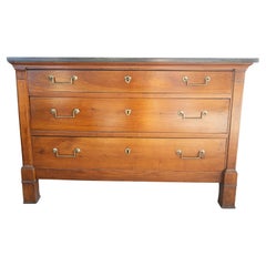 19th Century Directoire Commode with Black Marble Top