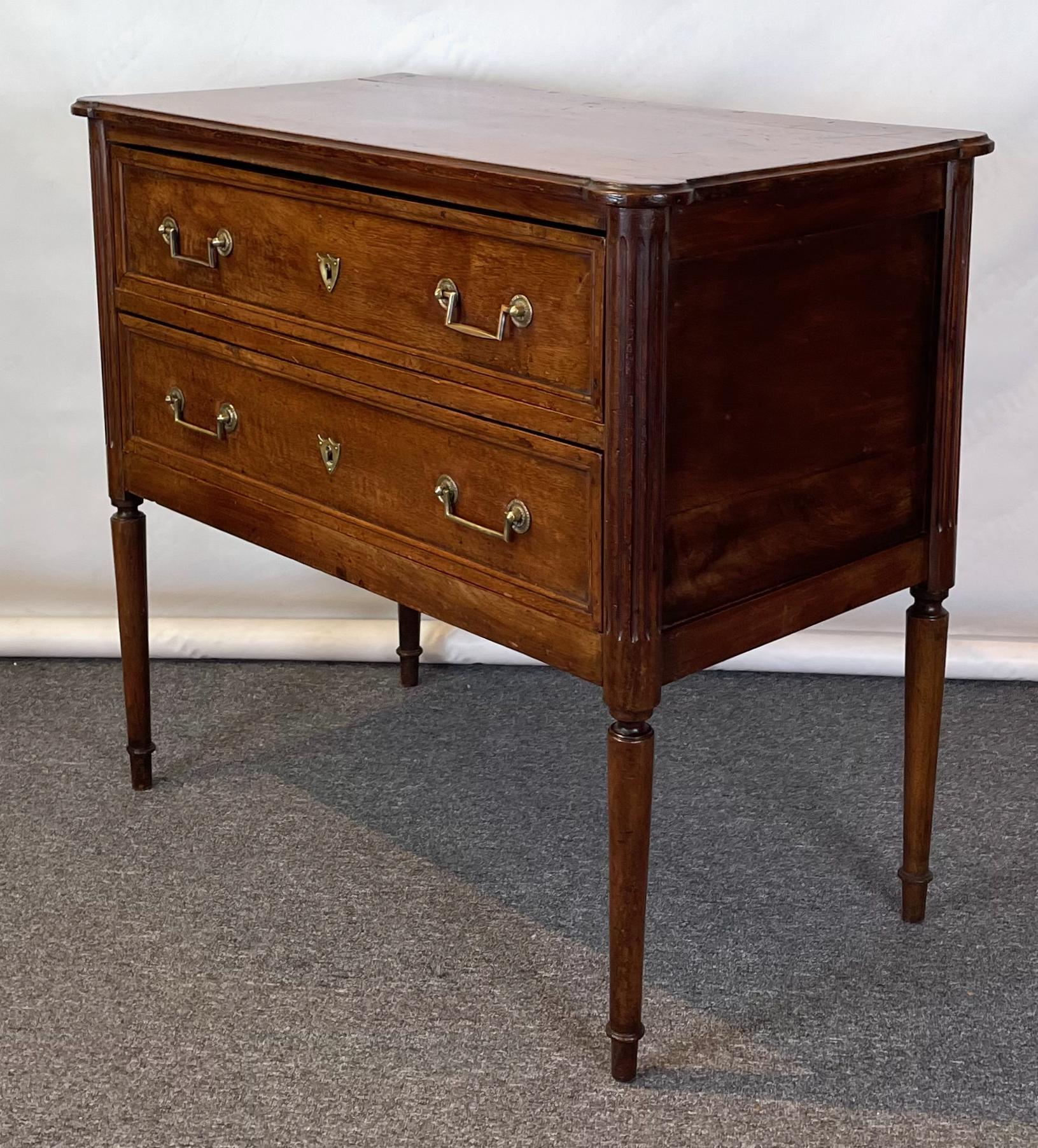 Hand-Crafted 19th Century Directoire Fruitwood Commode