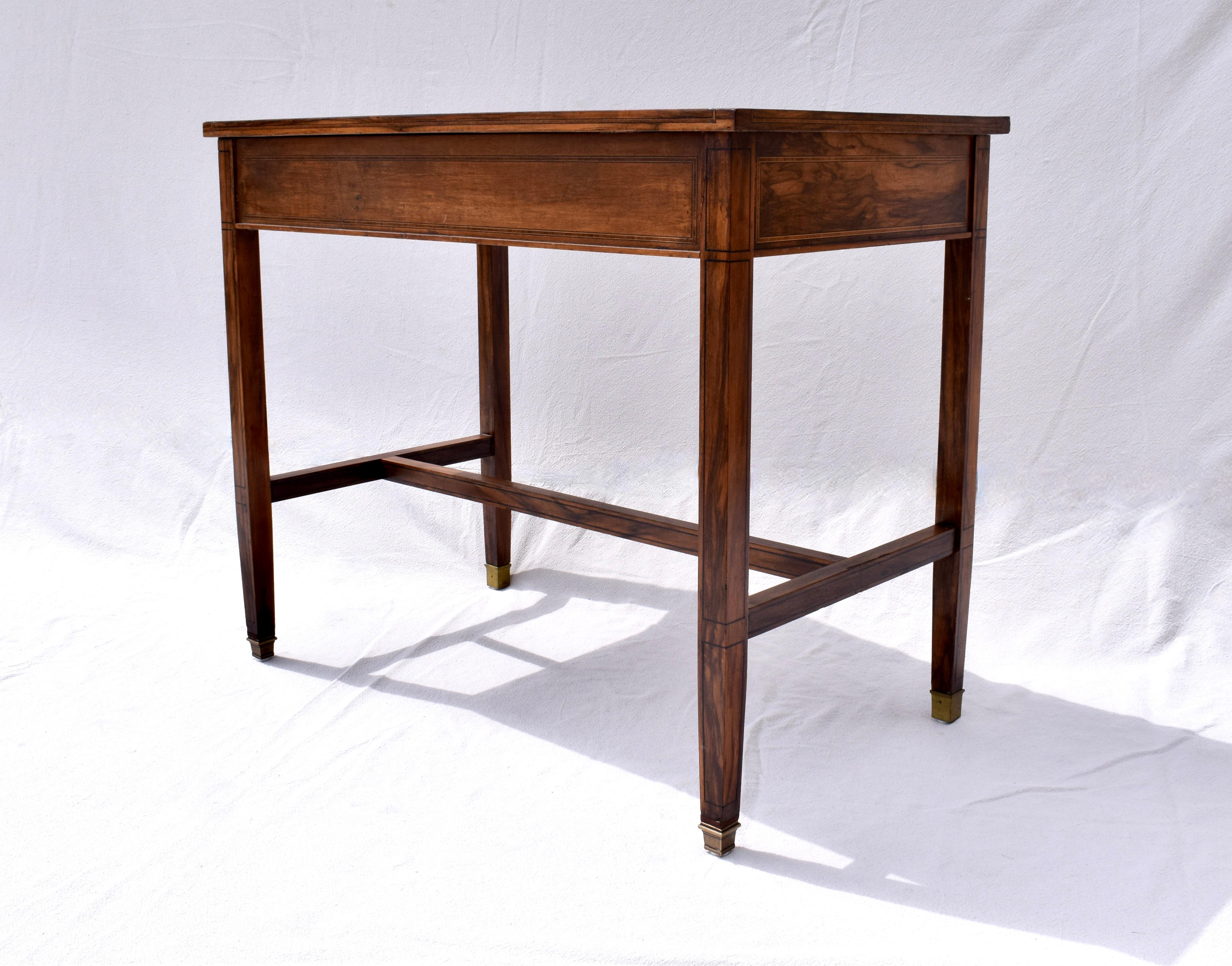 19th Century Directoire Influenced Book-Matched Rosewood Writing Table or Desk For Sale 2