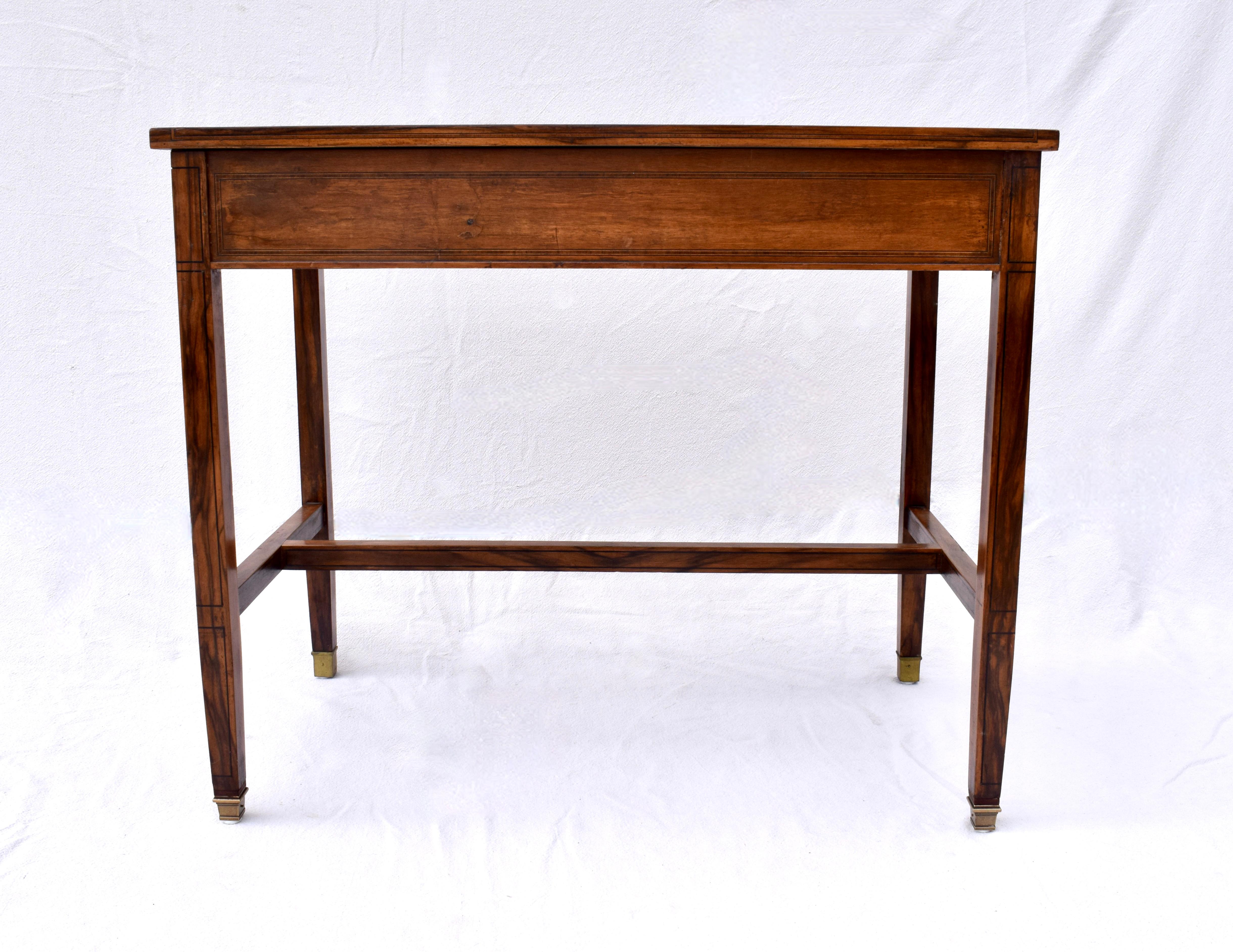 19th Century Directoire Influenced Book-Matched Rosewood Writing Table or Desk For Sale 3