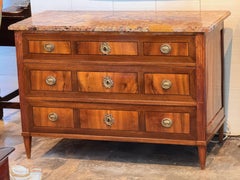 Commode marquetée du XIXe siècle, période Directoire