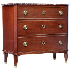 Antique 19th Century Directoire Mahogany Chest of Drawers