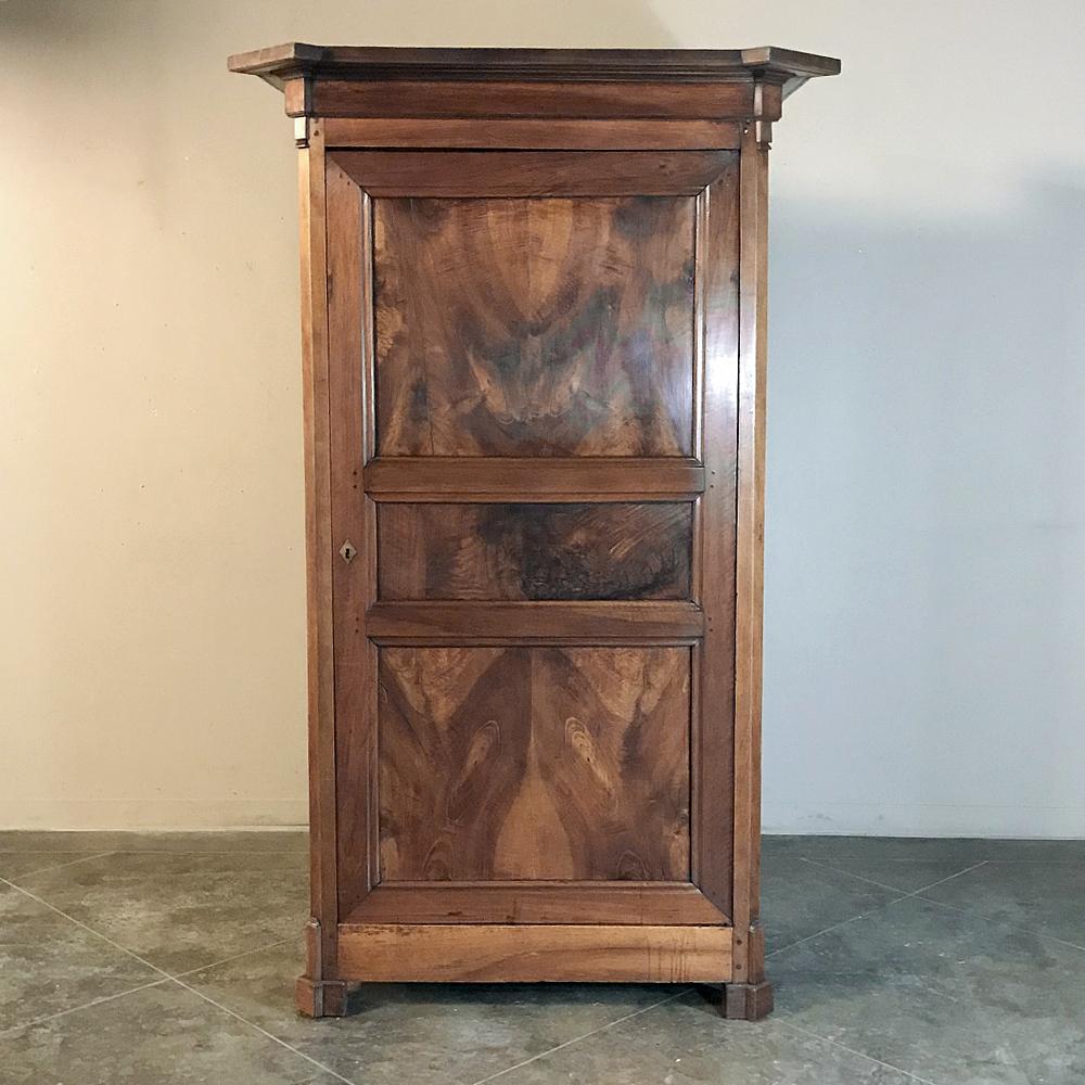 Hand-Crafted 19th Century Directoire Period Walnut Bonnetiere