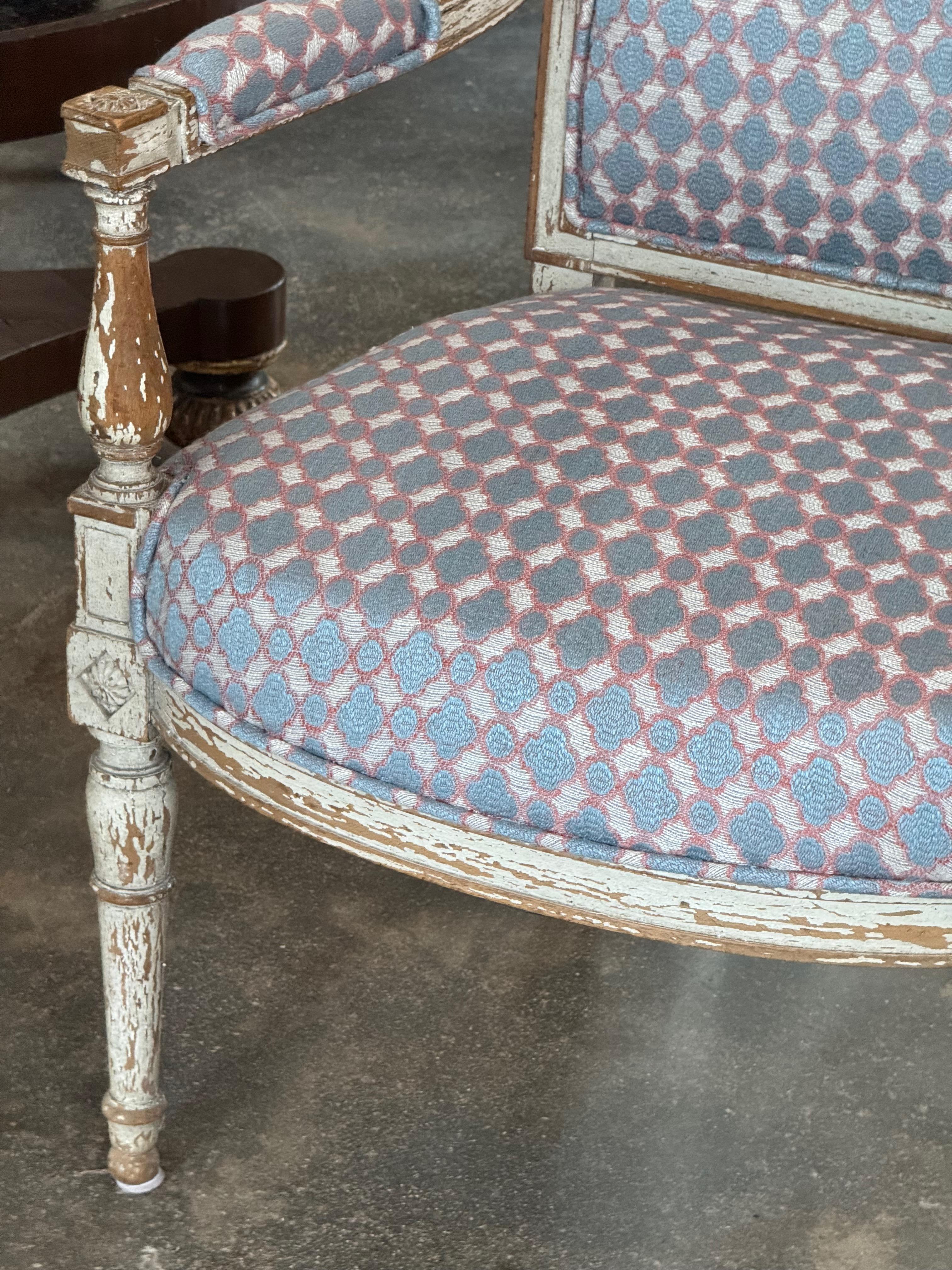 Sillón Pintado Estilo Directoire Siglo XIX en Bueno estado para la venta en Charlottesville, VA