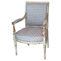 19th Century Directoire Style Painted Armchair