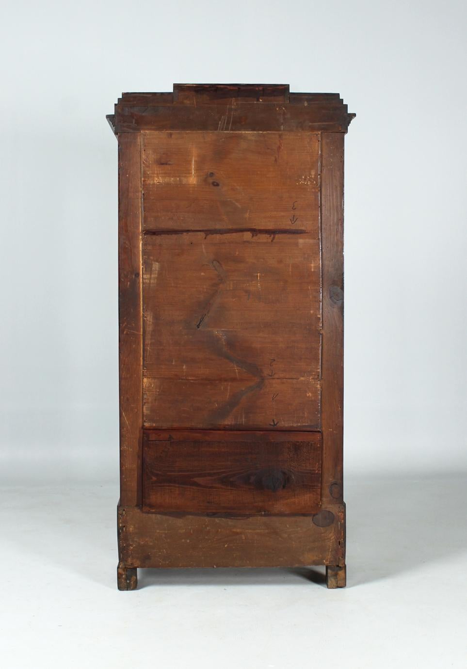19th Century Display Cabinet, Small Bookcase, Mahogany, Biedermeier, c. 1835 6