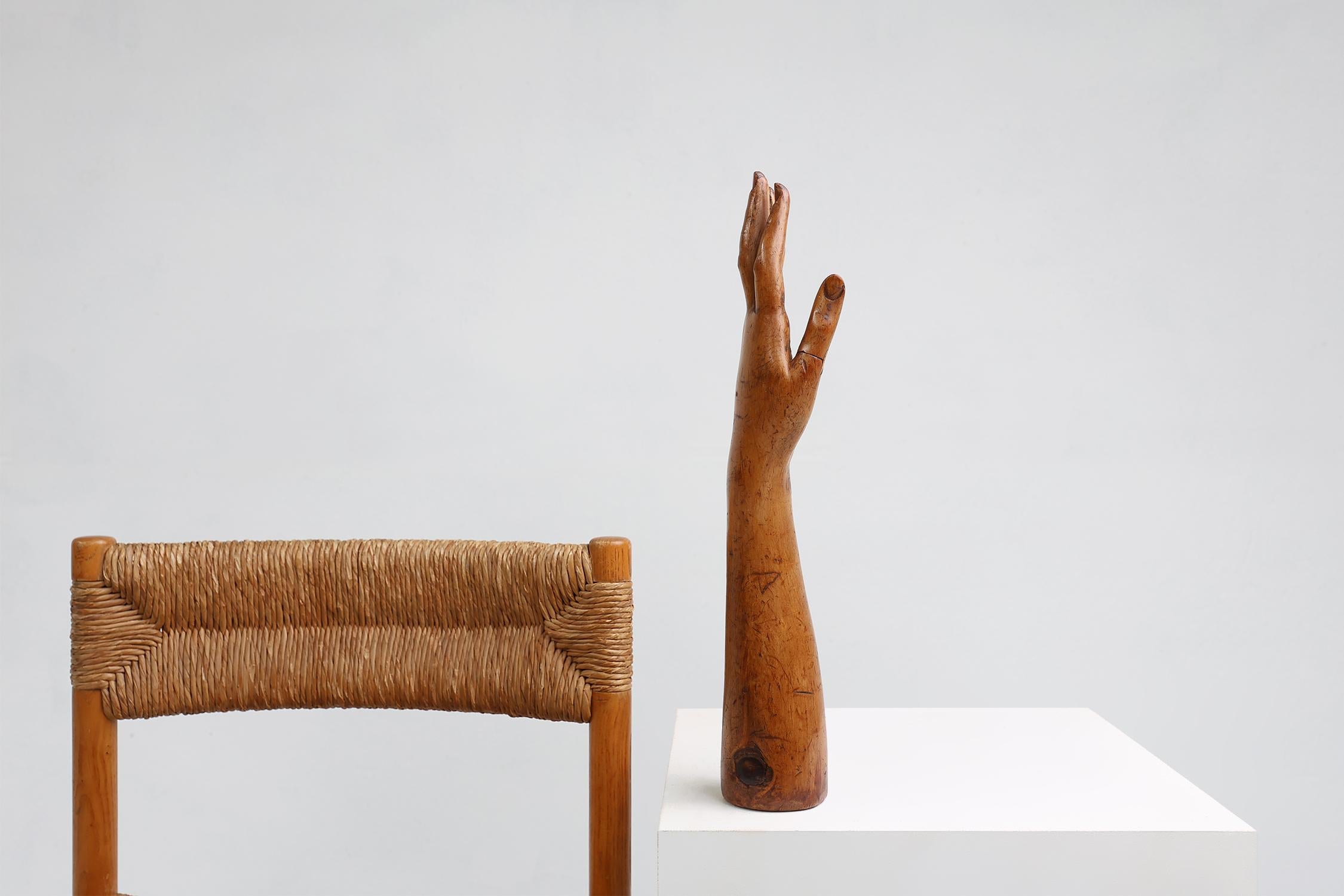 Maniquí de exhibición del siglo XIX hecho a mano en pino, Francia en venta 5