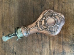 19th Century Dixon & Sons Copper and Brass Powder Flask