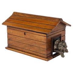 Vintage 19th Century Dog House Cigar Box or Humidor