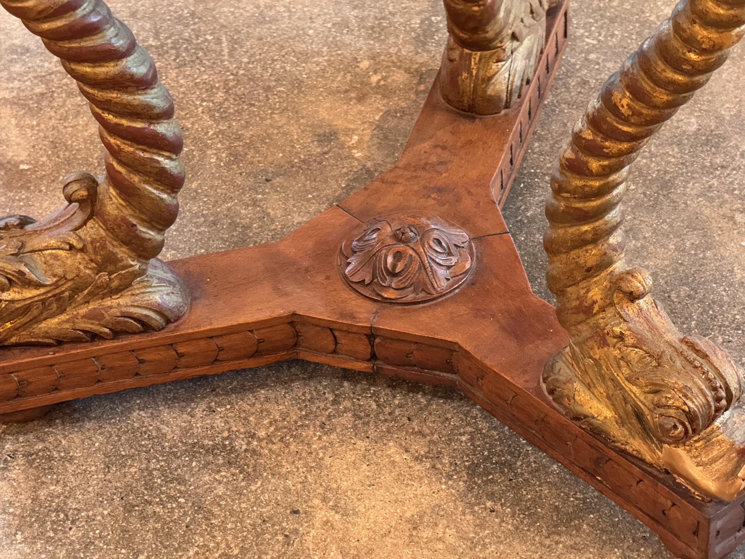 19th Century Dolphin Base Table For Sale 2