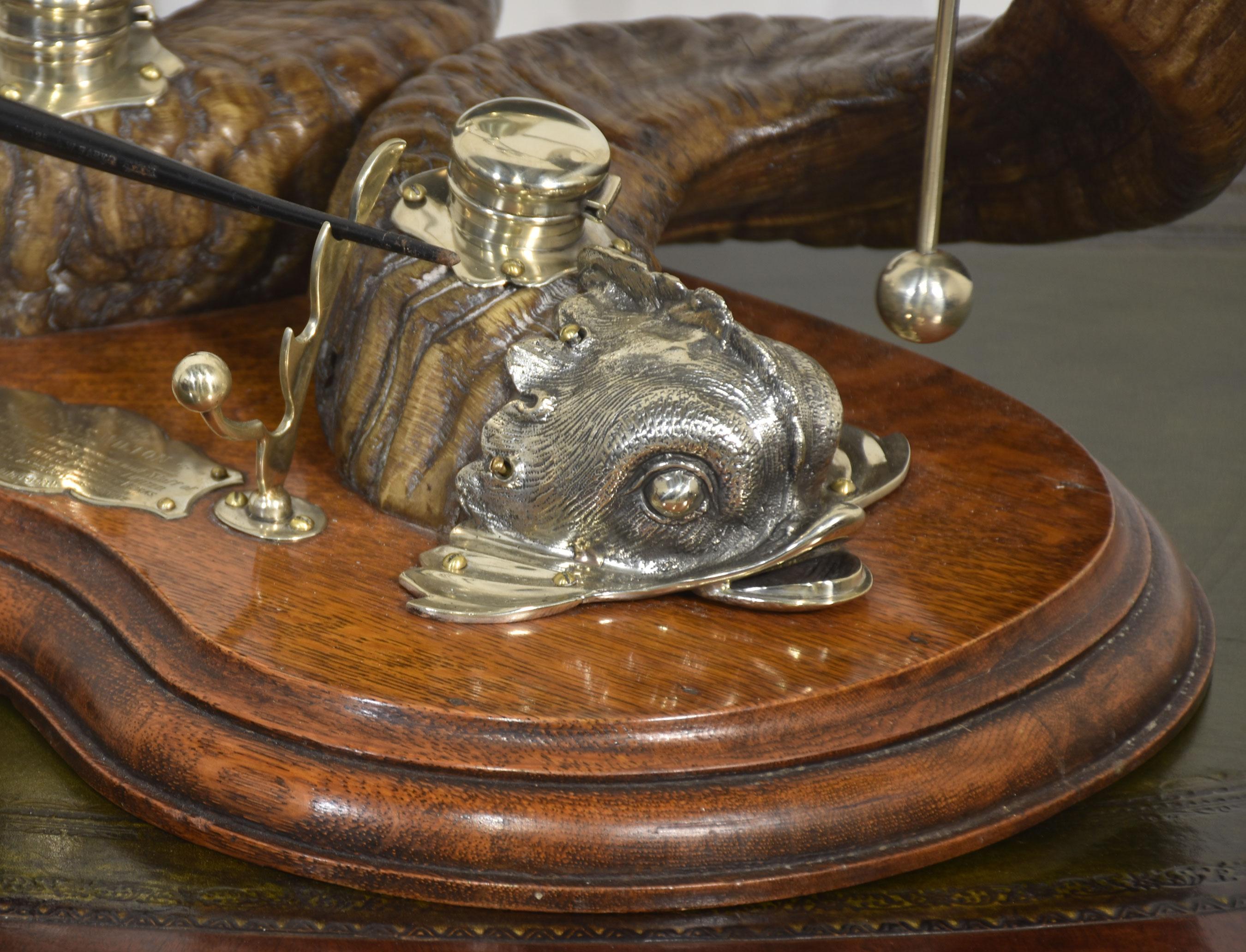 19th century dolphin Inkstand For Sale 1