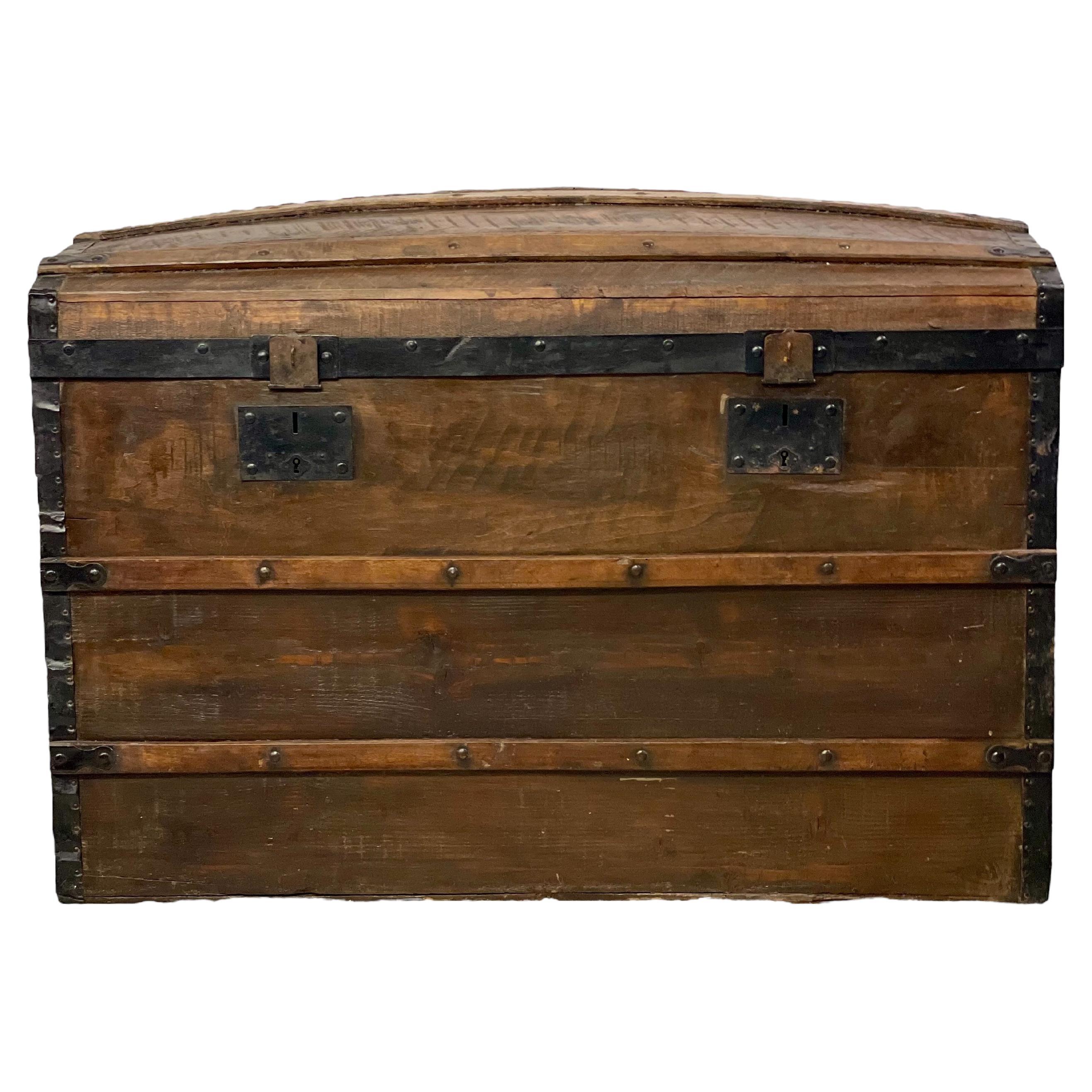 19th Century Dome Top Trunk, Circa 1880