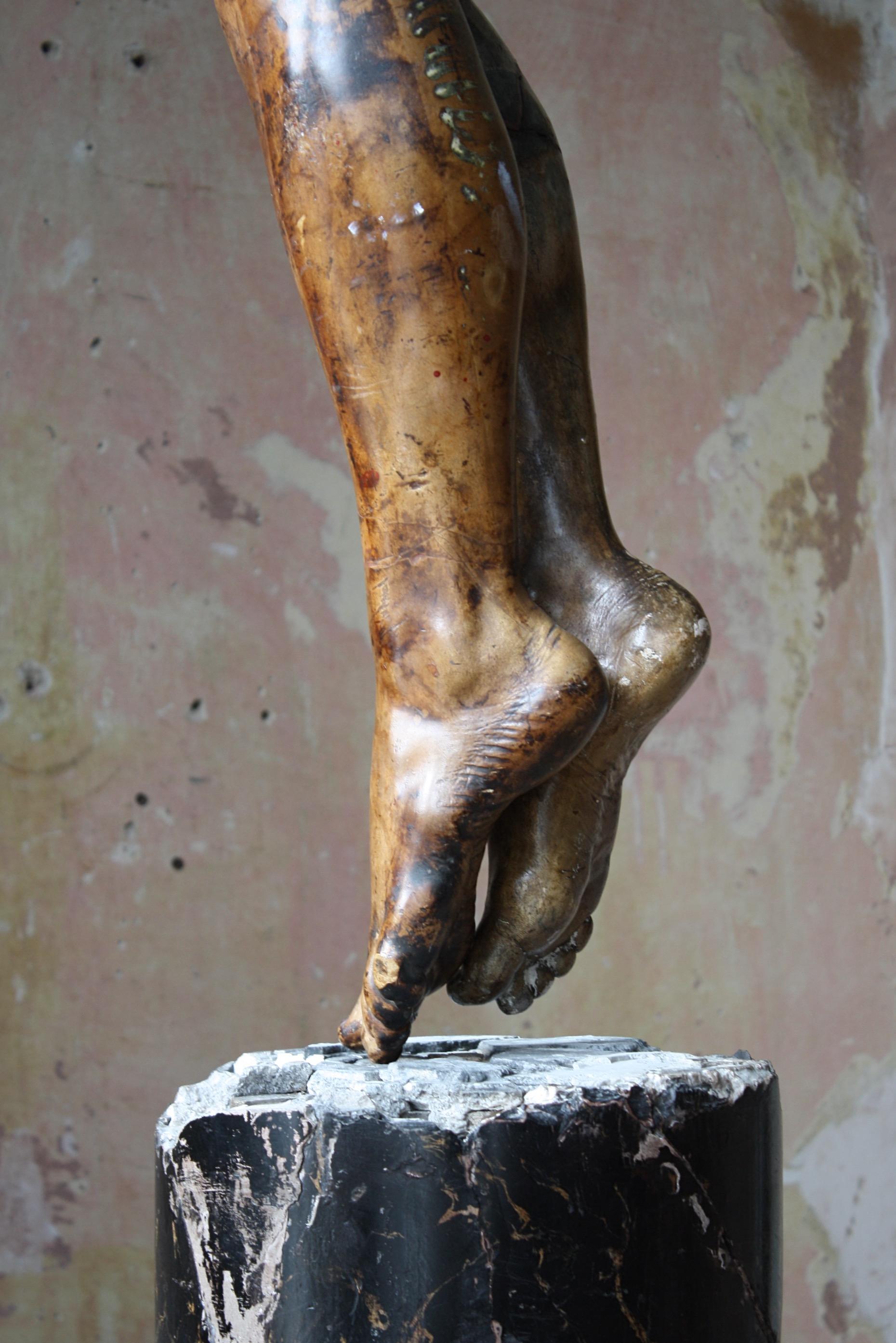 19th Century Domenico Brucciani Plaster Cast Legs Grand Tour Museum 2