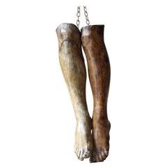 Antique 19th Century Domenico Brucciani Plaster Cast Legs Grand Tour Museum
