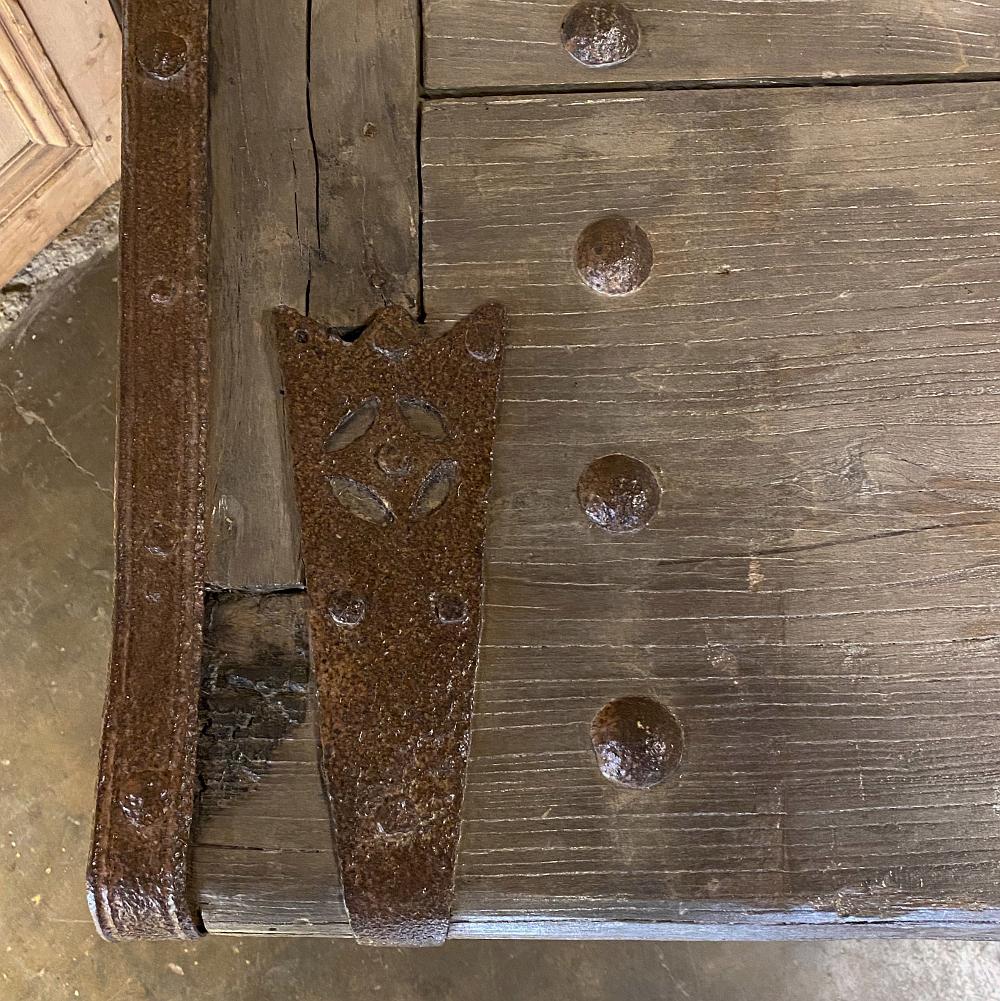 19th Century Door Converted to Wrought Iron Dining Table For Sale 4