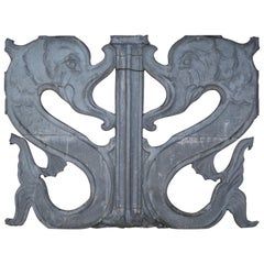 19th Century Dophin Architectural Panel