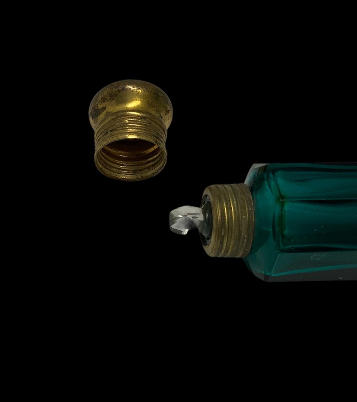 Victorian 19th Century Double Ended Scent Glass Bottle