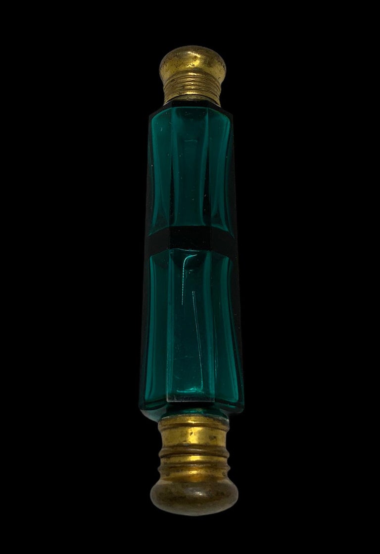 19th Century Double Ended Scent Glass Bottle For Sale at 1stDibs