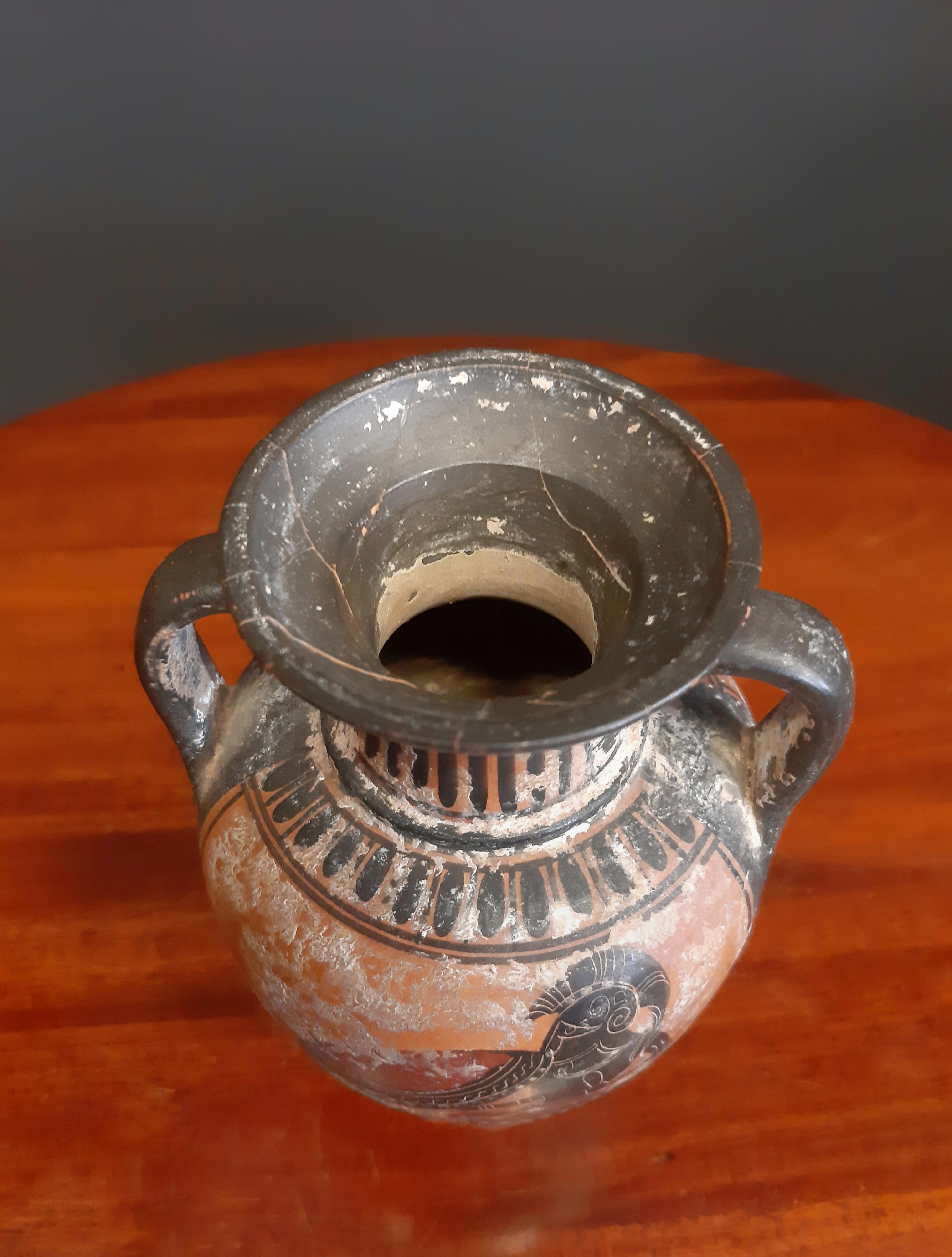 XIXe siècle XIXème siècle, Vase à double anse de style grec classique