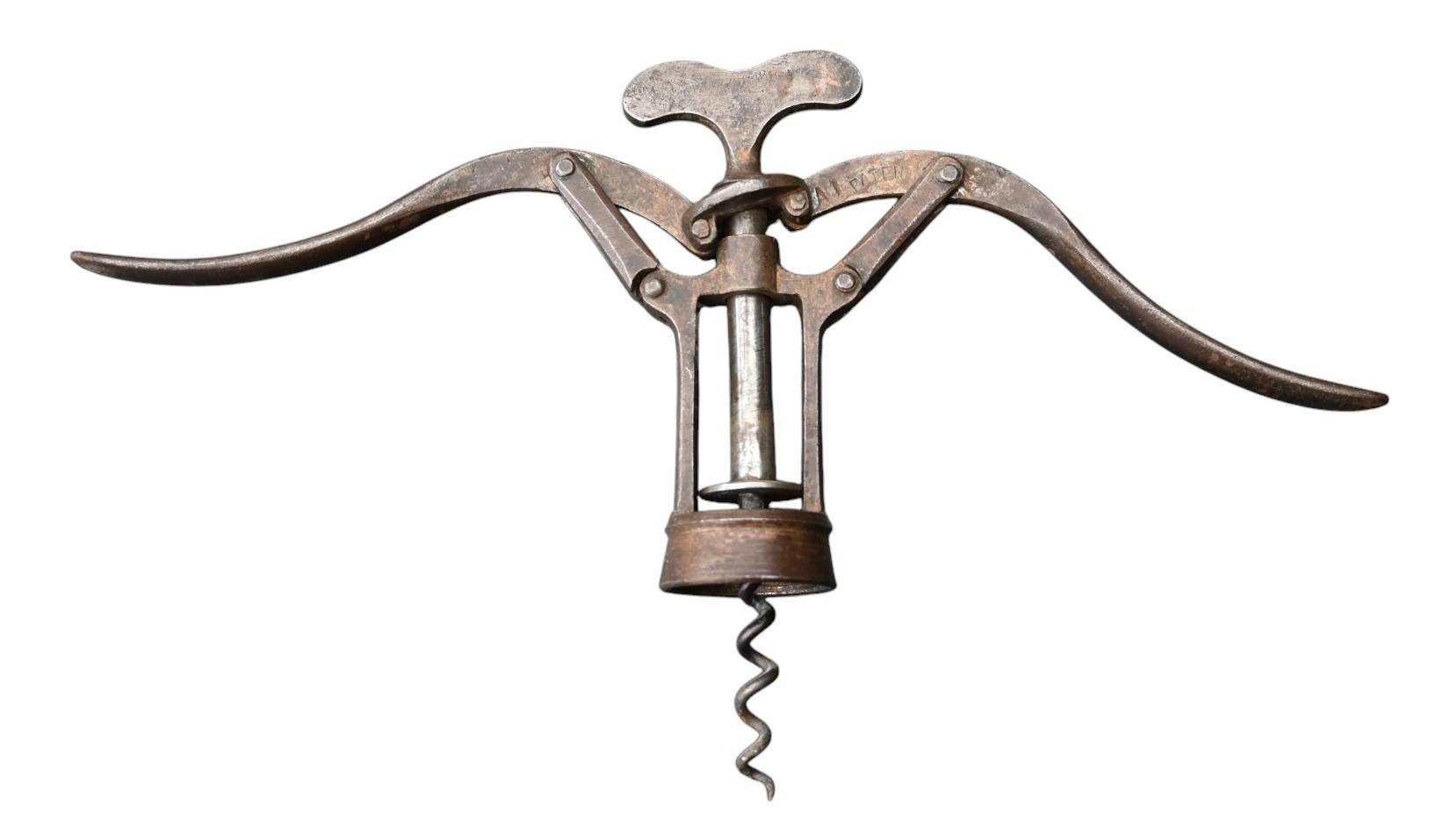 Other Antique  Double Lever Patent mechanical Corkscrew By James Heeley & Sons, 19th C For Sale
