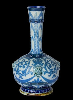 Rare Doulton Lambeth  Vase signed Frank Butler, 1877