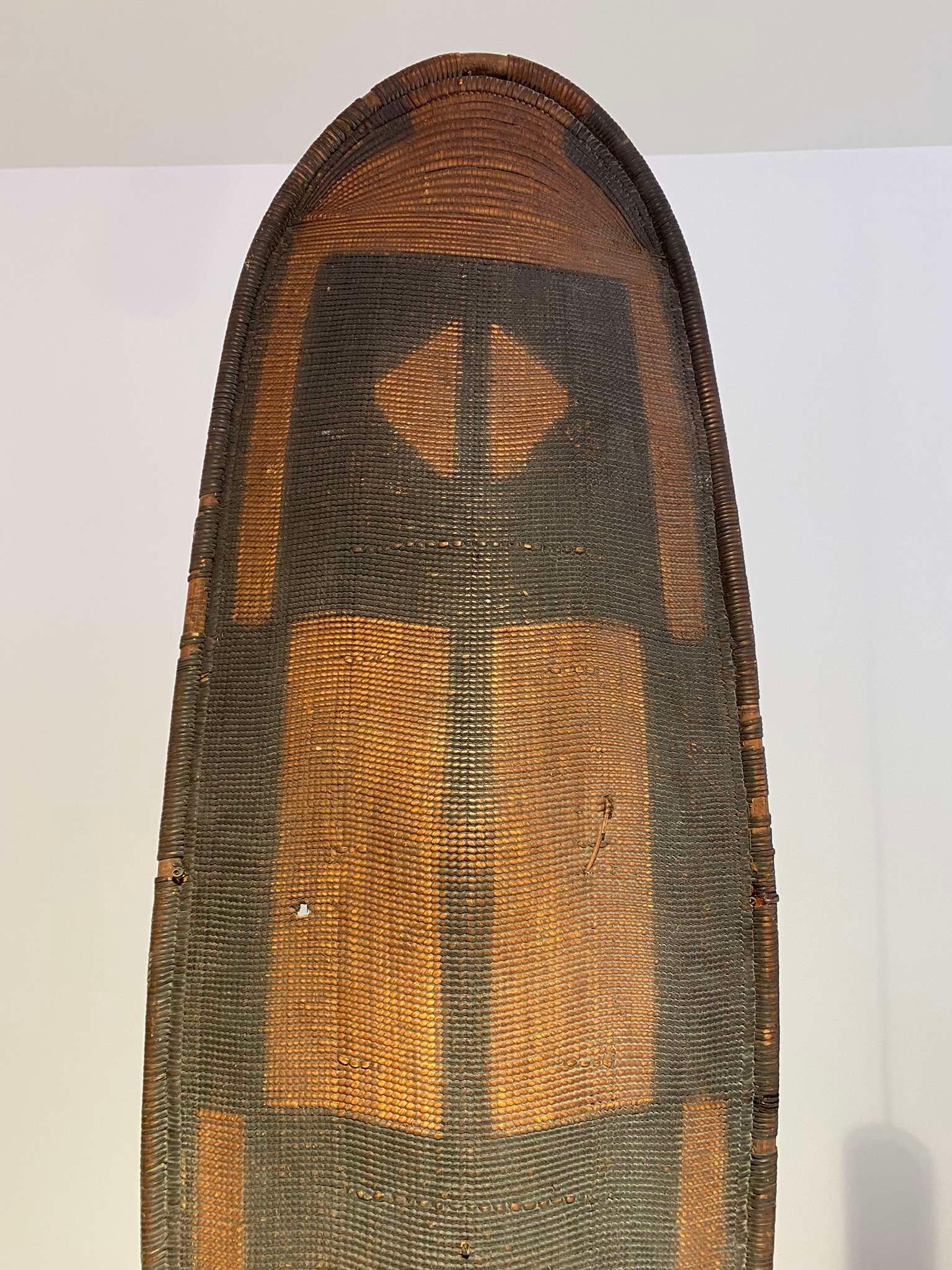 Wicker 19th century DR CONGO African shield tribe Ngbandi Yakoma Ubangi 1880-1900 Art For Sale