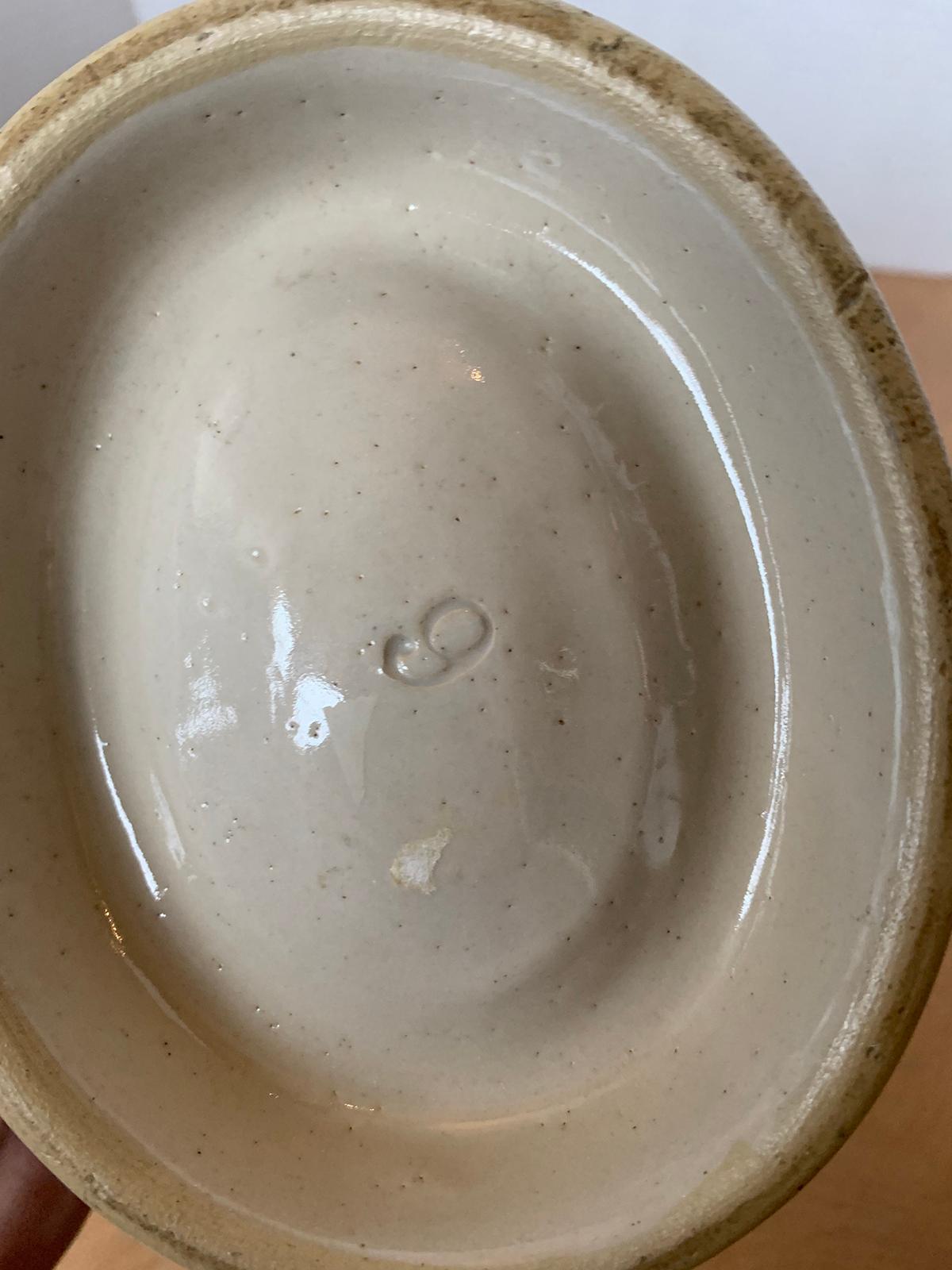19th Century Drabware Pudding or Jelly Mold, Unmarked For Sale 6