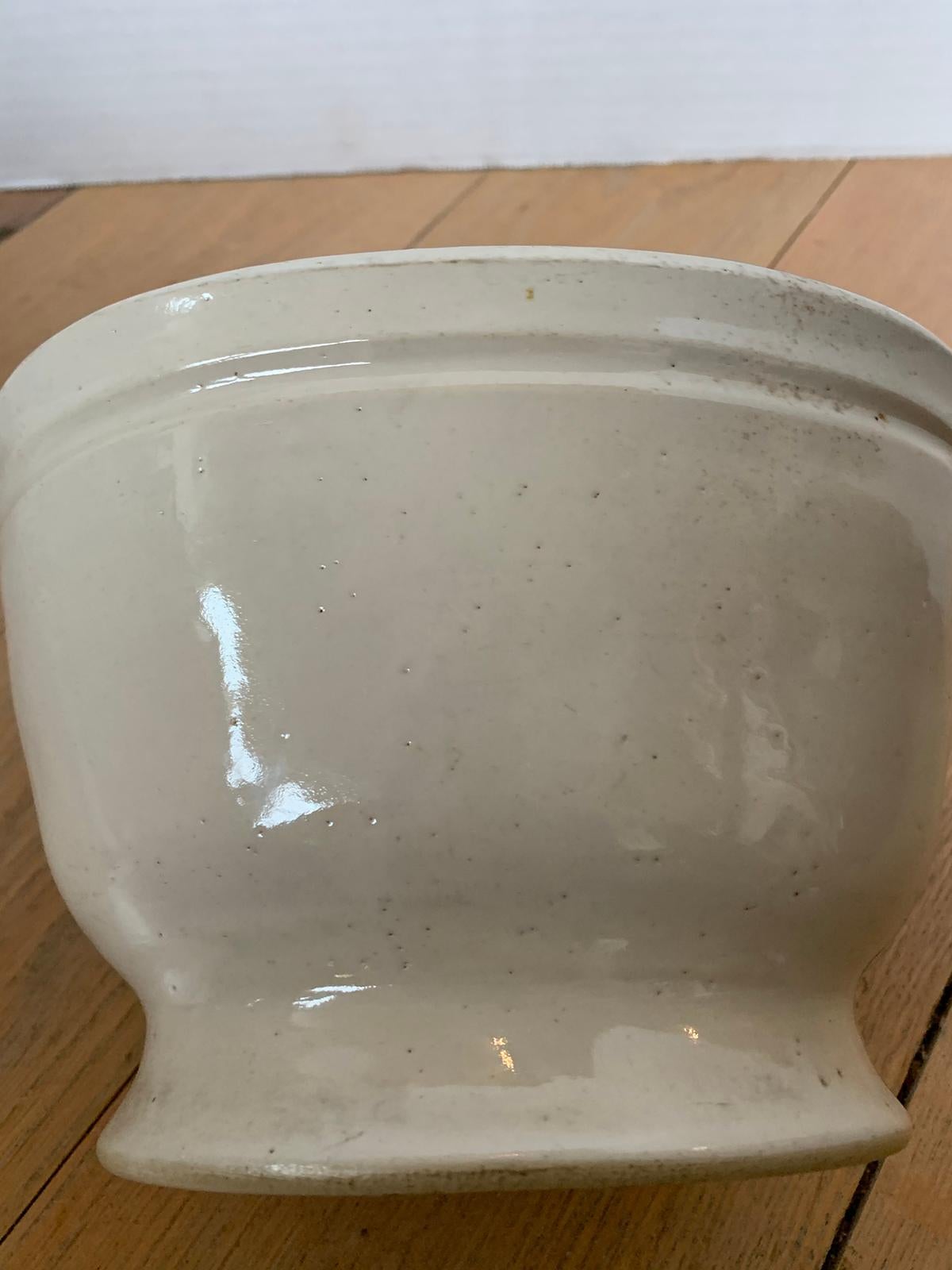 19th Century Drabware Pudding or Jelly Mold, Unmarked For Sale 4