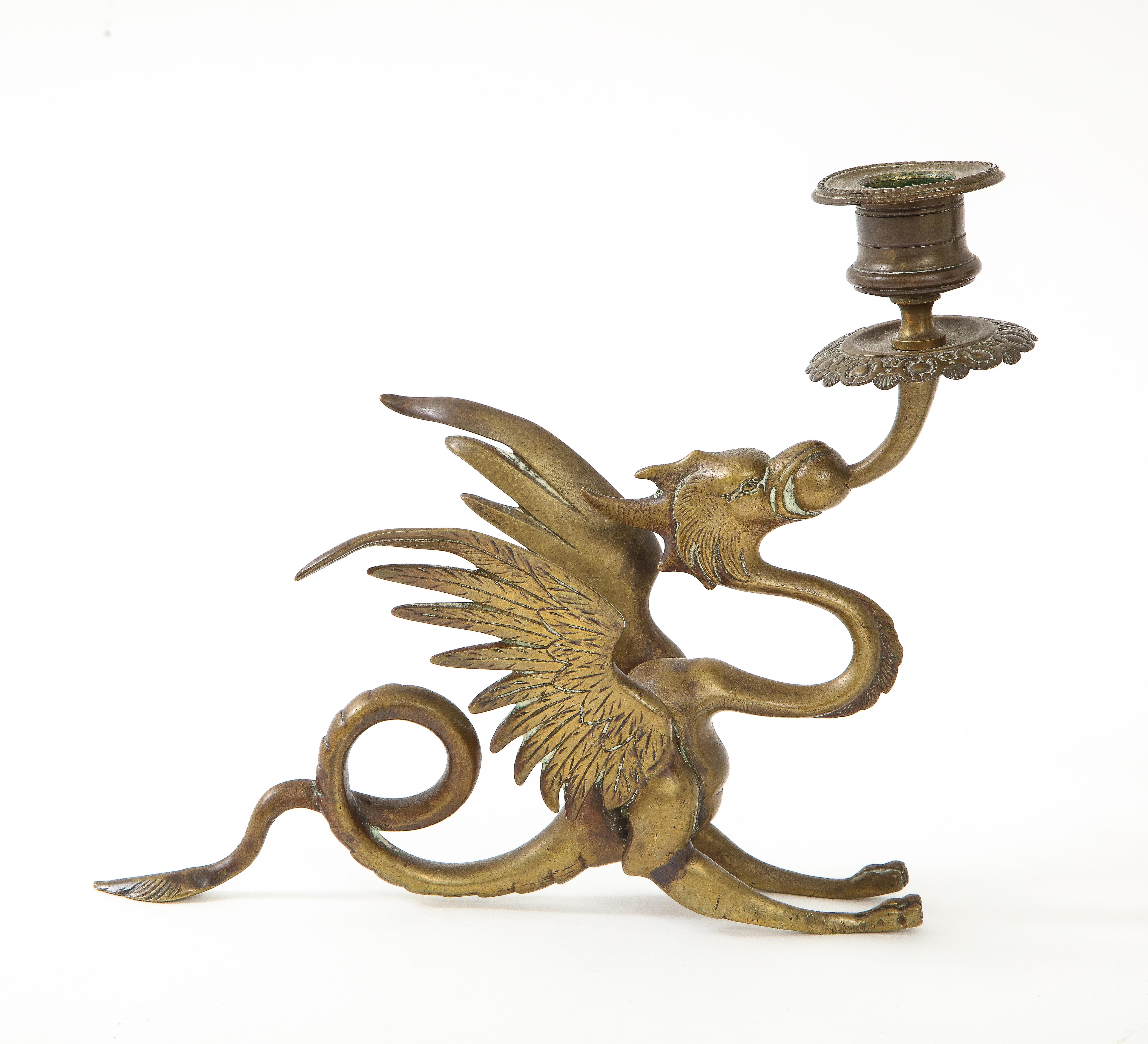 19th Century Dragon Candlesticks 2