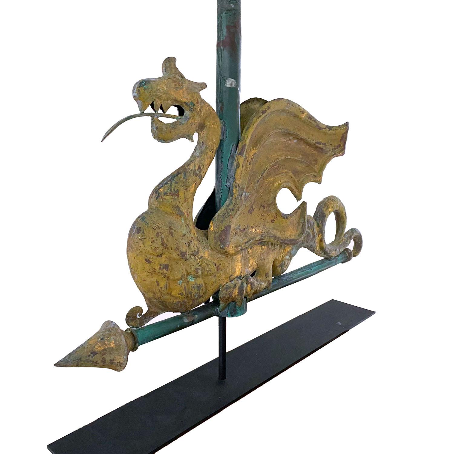 Folk Art 19th Century Dragon Weathervane
