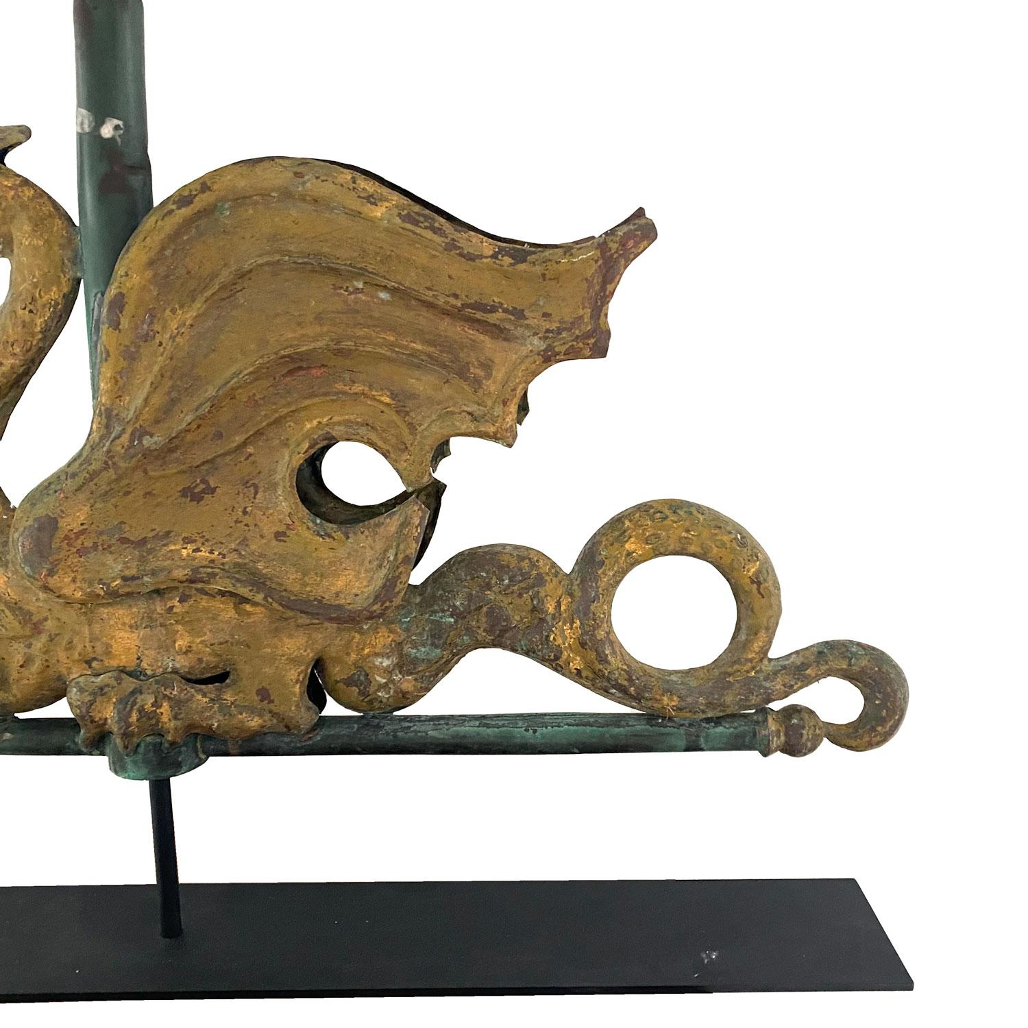 Copper 19th Century Dragon Weathervane