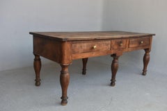 19th Century Draper Table Charles X Period in Walnut