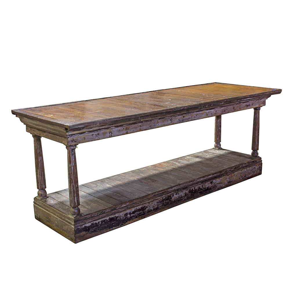 19th Century Draper's Table In Fair Condition In Aurora, OR