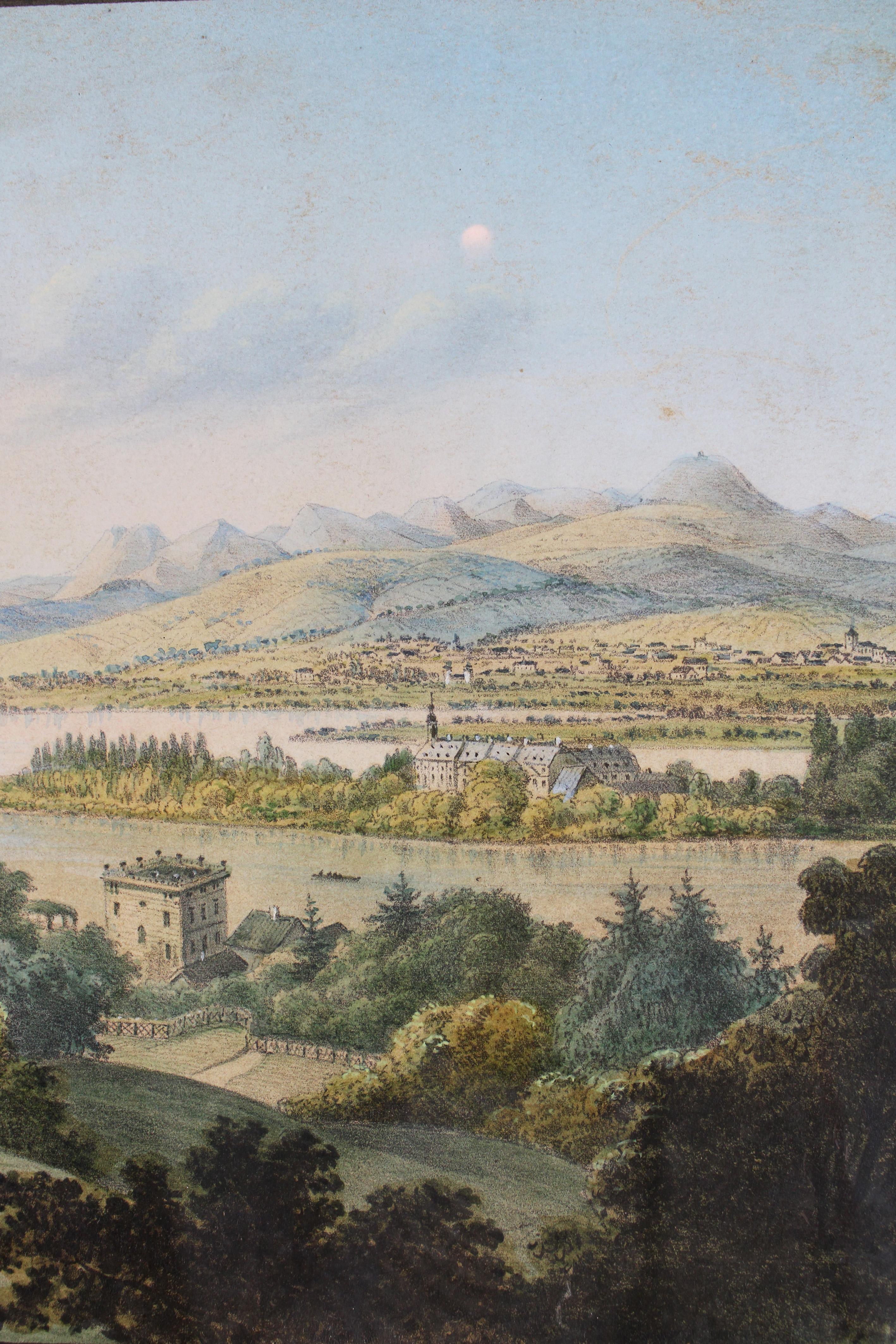Transport yourself to the picturesque vistas of Italy with our captivating 19th Century Drawing titled 