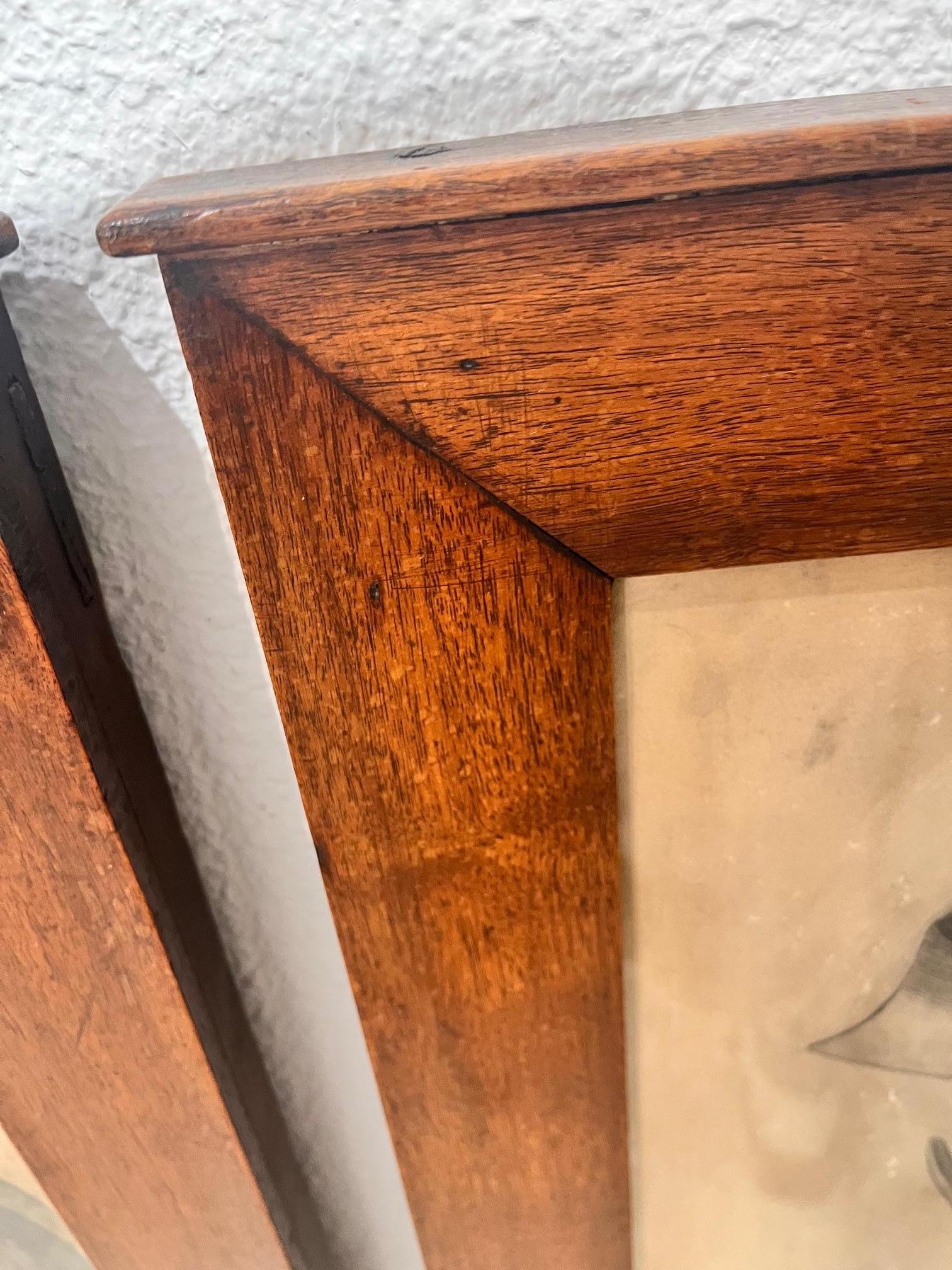 Français Dessins de figures classiques du XIXe siècle, paire encadrée en vente