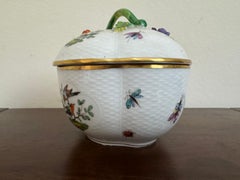 19th Century Dresden Porcelain Potpourri Lidded Bowl