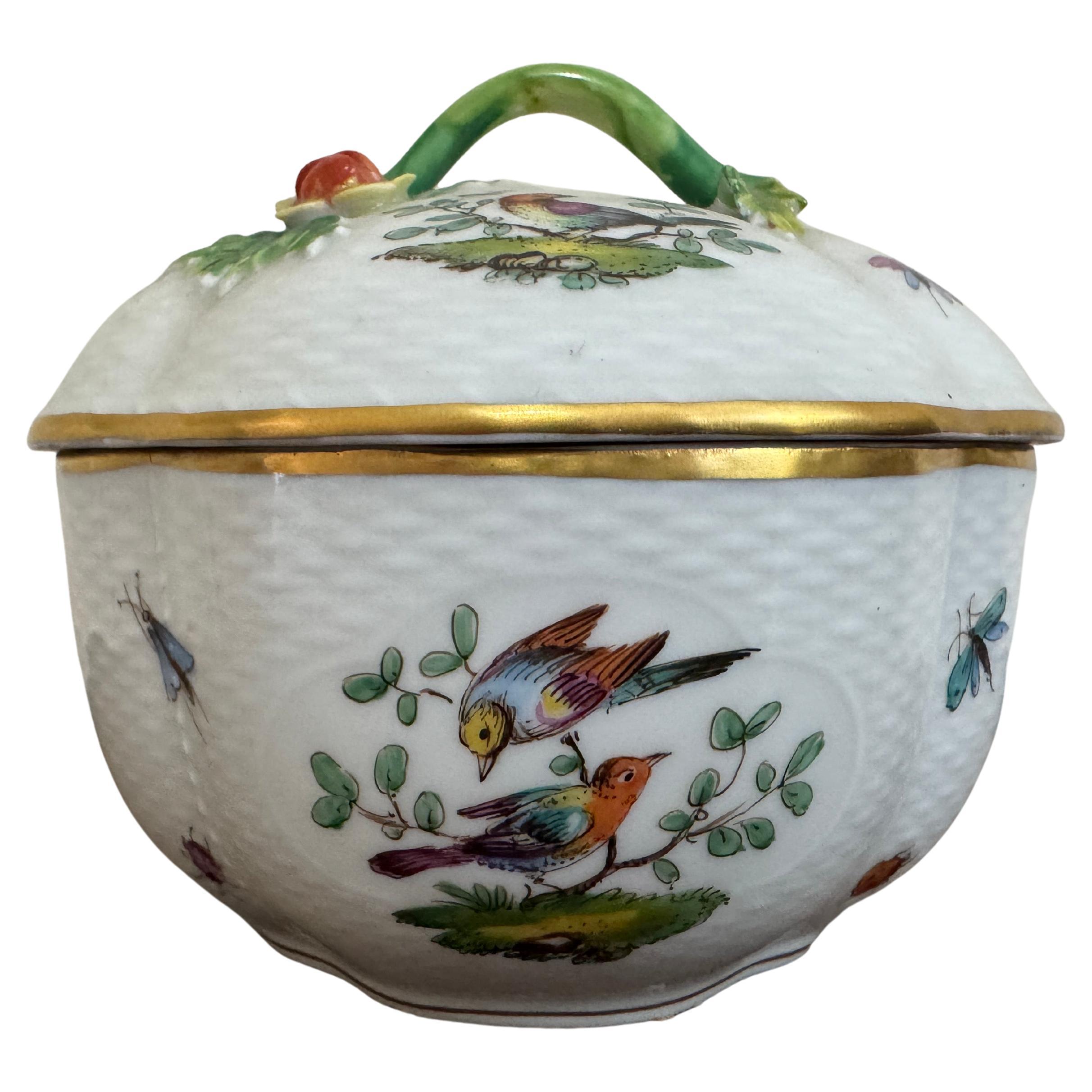 19th Century Dresden Porcelain Potpourri Lidded Bowl