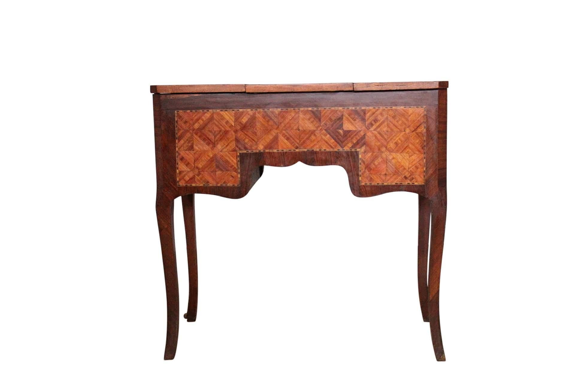 19th Century Dressing Table Vanity Unit French Louis XV Style Marquetry 5