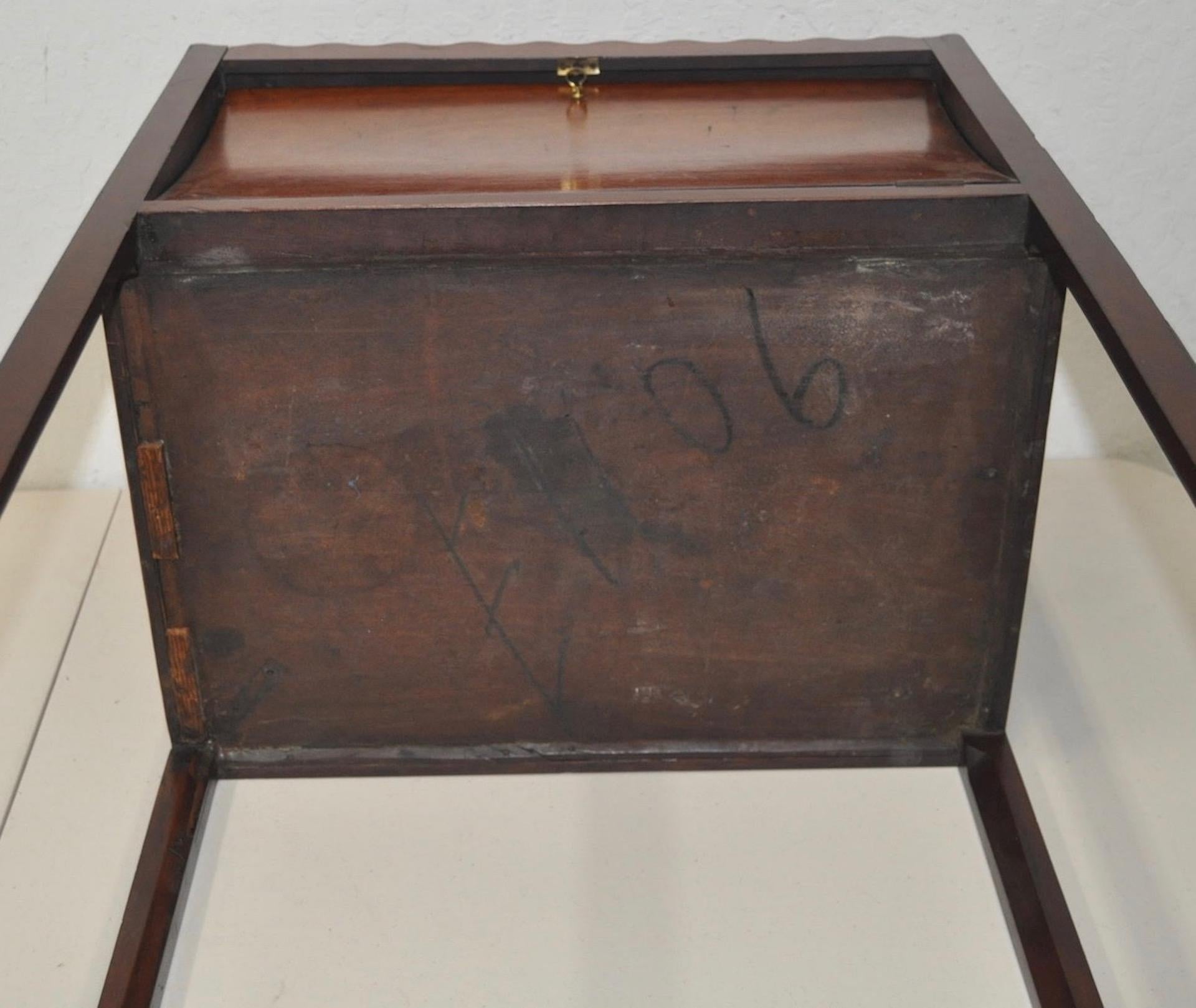 19th Century Drop Front Rosewood Cabinet / Side Table 1