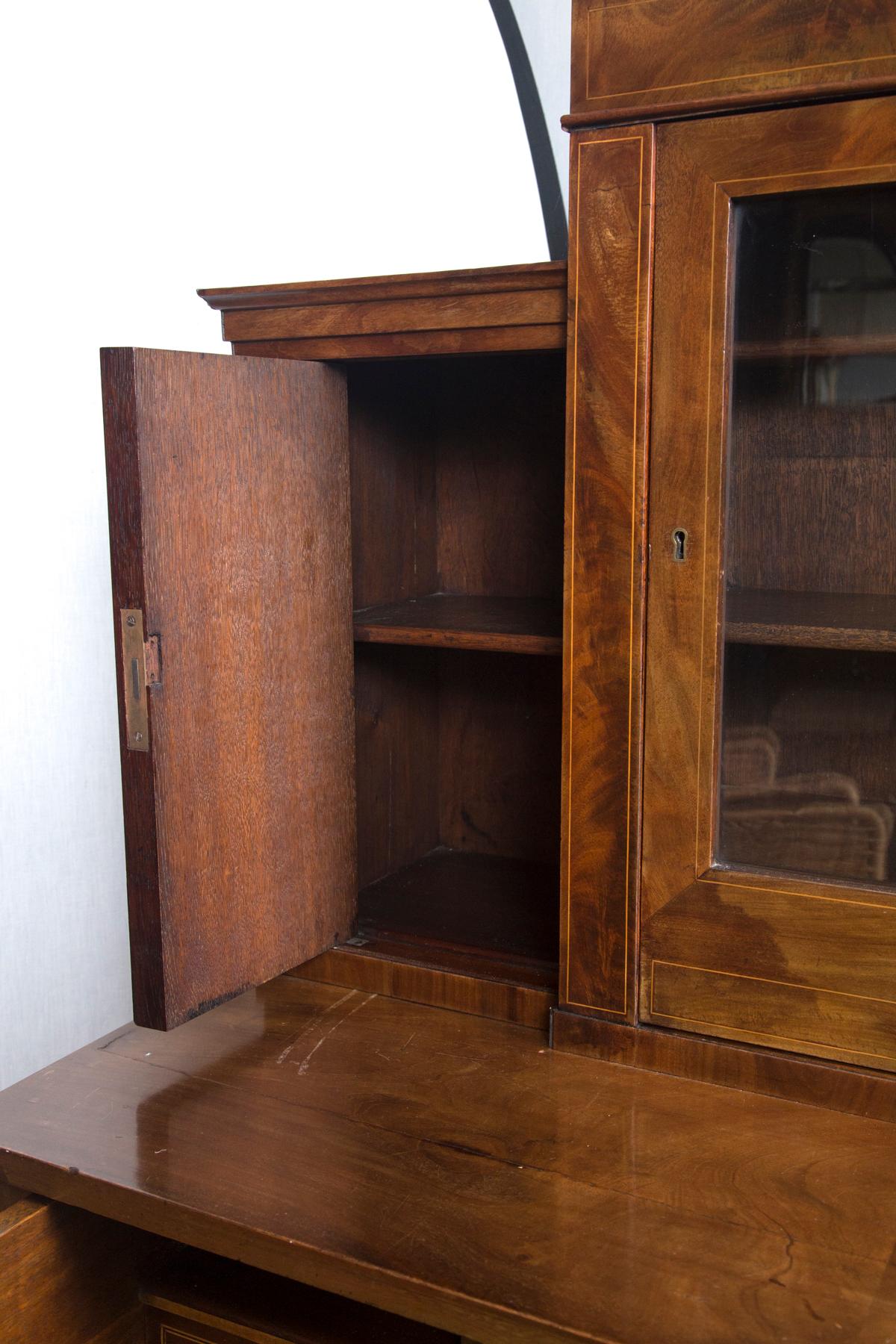 19th Century Drop Front Secretary Desk In Good Condition For Sale In Mt Kisco, NY