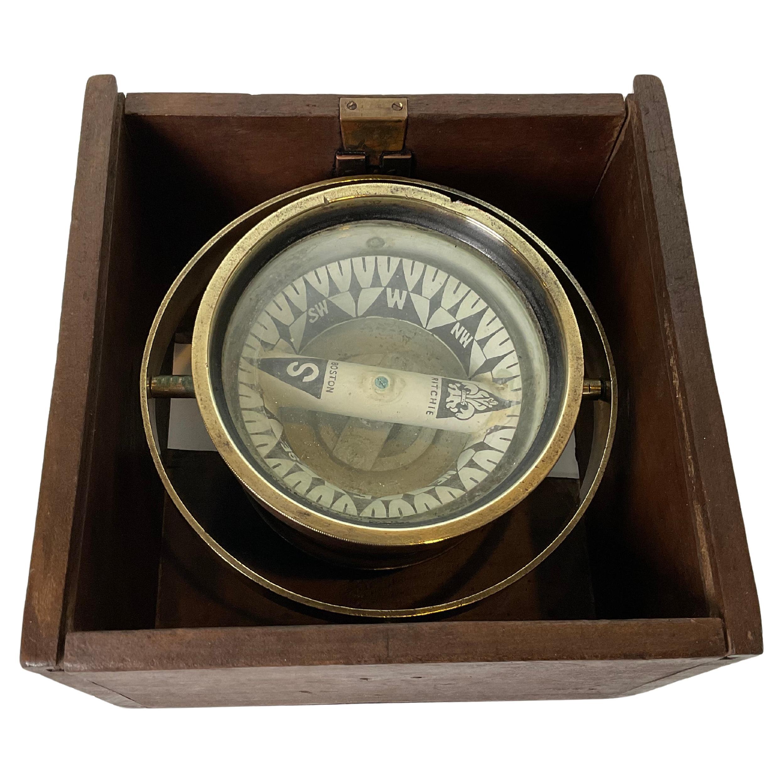 19. Jahrhundert Trockener Kartenzirkel von Ritchie aus Boston, datiert 1863