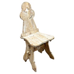 19th Century Dry Scraped Swedish Side Chair