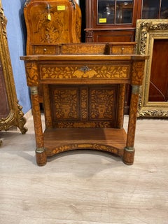 19th Century Ducth Empire Mahogany Consolle Bronze, 1810