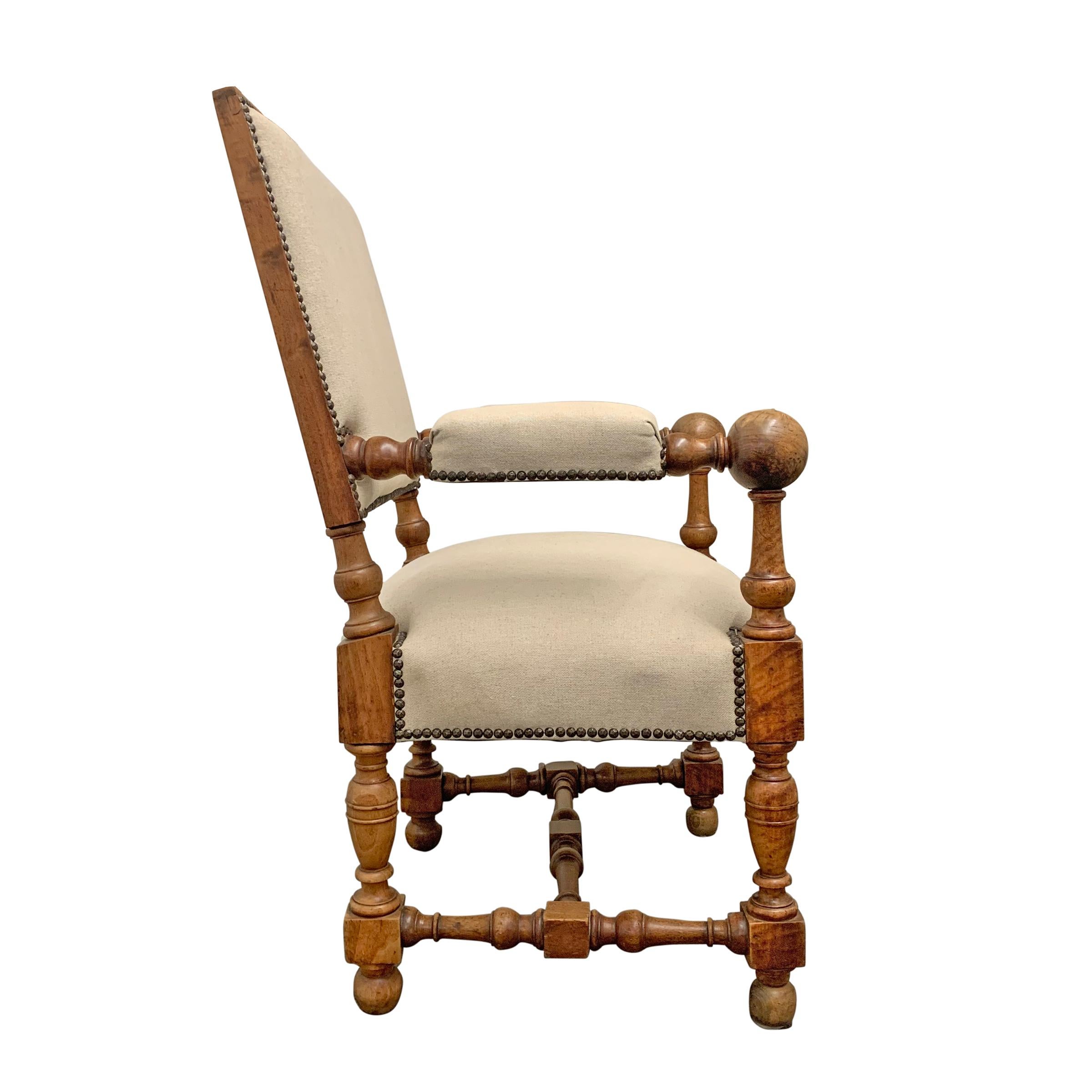 Turned 19th Century Dutch Armchair